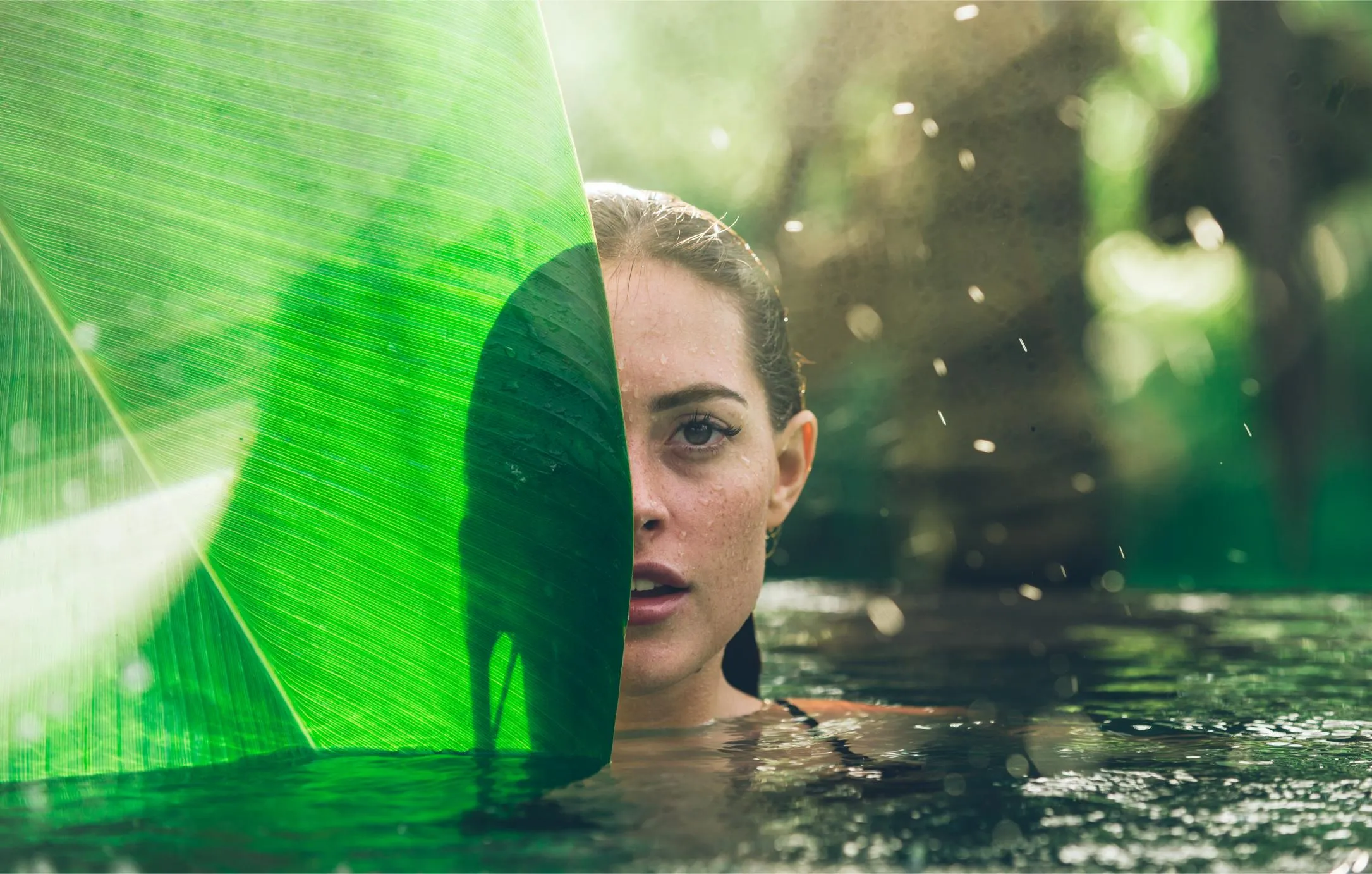 young woman swimming pool 1