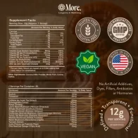 Nutritional supplement facts and ingredients
