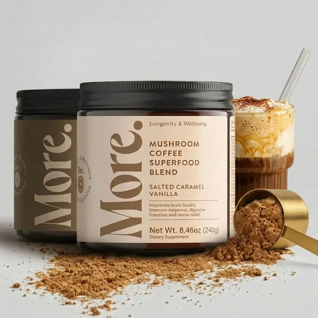 Mocha and Salted Caramel Vanilla mushroom coffee bundle
